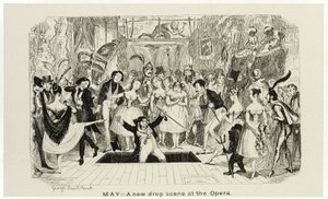 Maj - En ny dråbescene i operaen fra George Cruikshanks stålstik til The Comic Almanacks: 1835-1853 af George Cruikshank