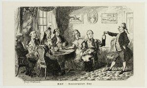 Maj - Restaureringsdag fra George Cruikshanks stålstik til The Comic Almanacks: 1835-1853 af George Cruikshank