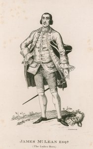 Portræt af James McLean (The Ladies Hero) af George Cruikshank