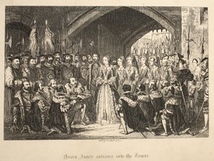 Dronning Janes Indgang til Tower, fra The Tower of London, pub. 1840 af George Cruikshank