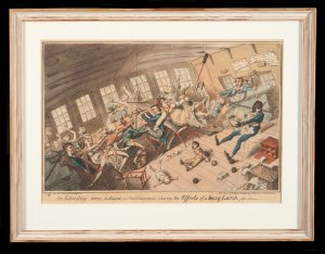 Salon i bevægelse af George Cruikshank
