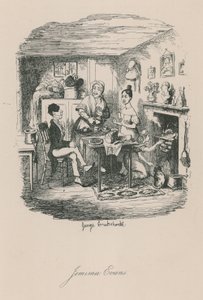 Scene i Londons liv: Jemima Evans af George Cruikshank