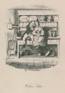 Scene i Londons liv: Watkins Tottles af George Cruikshank