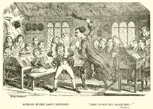Skole i forrige århundrede af George Cruikshank
