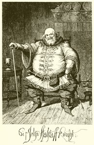 Sir John Falstaff af George Cruikshank