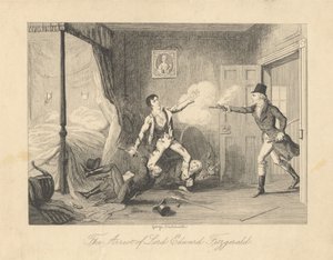 Anholdelsen af Lord Edward Fitzgerald af George Cruikshank