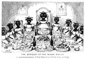The Banket of the Black Dolls, 1800-tallet. af George Cruikshank