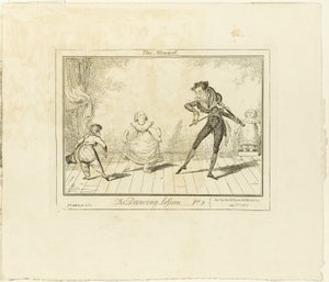 Dancelektionen, del 2: Minuet af George Cruikshank