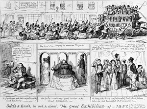 Den store udstilling i 1851 i Hyde Park, London. af George Cruikshank