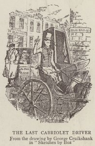 Den sidste cabriolet-chauffør af George Cruikshank