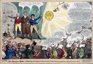 Det logiske system, eller afsløring af det nye lys til jer musikalske verden!! Med opdagelsen af en generel thoro bas discord i den gamle skole-, pub. 1818 (håndfarvet gravering)