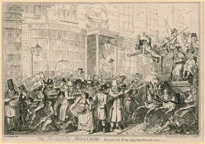 The Piccadilly Nuisance: tilegnet de værdige fungerende dommere i distriktet af George Cruikshank