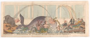 Hvalprinsen eller fiskeren ved anker, 1. maj 1812. af George Cruikshank