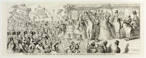 "The Rights of Women" or the Effects of Female Enfranchisement from George Cruikshank