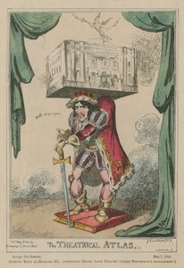 Theatrical Atlas: Edmund Kean som Richard III af George Cruikshank