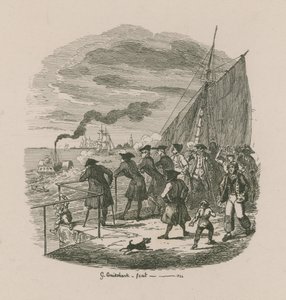 Promenaden, Greenwich Hospital af George Cruikshank