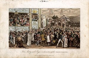 Tom, Jerry og logik ved det store karneval, 1821 af George Cruikshank