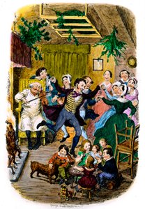 Victoriansk julekort af George Cruikshank af George Cruikshank