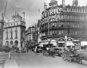 Piccadilly Circus, City of Westminster, London, begyndelsen af det 20. århundrede.