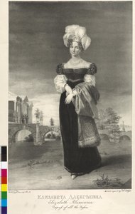 Luisa Marie Auguste af Baden (kobberstik) af George Dawe