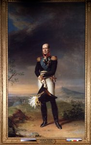 ""Portræt af marskal Mikhail (Michel) Bogdanovitch Barclay de Tolly (Barclay-de-Tolly) (1761-1818) (Portræt af feltmarskal grev Mikhail (Michel) Bogdanovitch (1761-1818) Maleri af George Dawe (17981-182) 1829 Mål 361x258 cm Museum of l af George Dawe