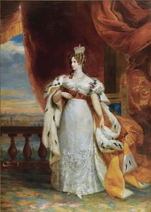 Portræt af kejserinde Alexandra Fyodorovna Charlotte af Preussen, kejser Nicholas I. hustru 1798-18