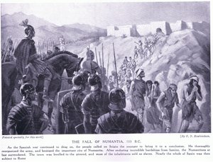 Numantias fald 133 f.Kr af George Derville Rowlandson