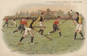 Lacrosse af George Derville after Rowlandson