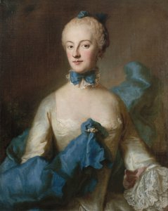 Hertuginde Maria Anna Josepha af Bayern 1734-1776, markgrevin af Baden-Baden, c.1750.