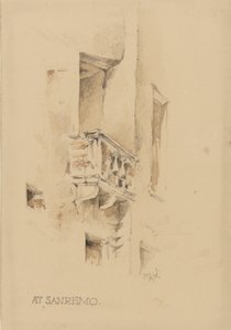 I San Remo, 3. januar 1878 (blyant og wc på papir)