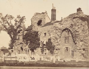 Rester af Abbey Church, Bury St. Edmunds, 1857. af George Downes