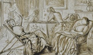 Boredom, n. 1880–1890 (kynä ja muste) af George du Maurier