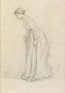 Tøvende trin (blyant) af George du Maurier