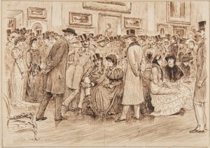 Mr Fielding, hvad synes du om disse billeder? Dette er kunst, privat udsigt på Grosvenor Gallery af George du Maurier