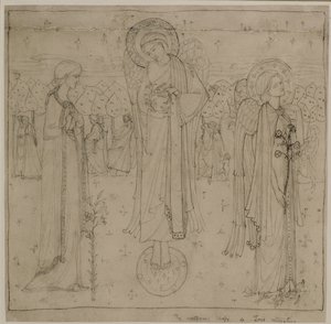 The Wonders Shape of Love Retreating, ca. 1898-1901 (blyant) af George Dutch Davidson