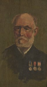 Portræt af P. Larkin af George Edmund Butler