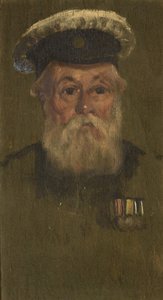 Portræt af W. H. McKegg, R.N., ca. 1920 (olie på panel) af George Edmund Butler