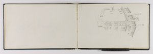 (Skitsebog) Gammelt hus, Lausanne af George Elbert Burr
