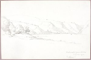 Bacharach fra oven (Rhinen) af George Elbert Burr