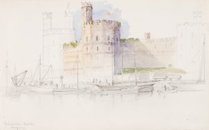 Caernarvon Slot af George Elbert Burr