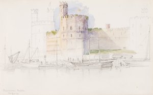 Caernarvon Slot, 1899. af George Elbert Burr