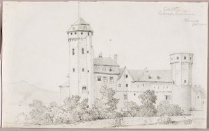 Slot Oberlahnstein, Rhinen af George Elbert Burr