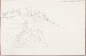 Rheinfels Slot, St. Goar af George Elbert Burr