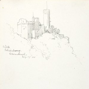 Schönburg Slot, Oberwesel af George Elbert Burr