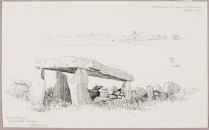 Cromlech nær Criccieth, Nordwales/Kysten nær Pensarn, Nordwales af George Elbert Burr