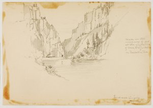 Grand River Canyon/Nær Glenwood Springs af George Elbert Burr