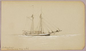Tømmerbåd, Mackinac af George Elbert Burr
