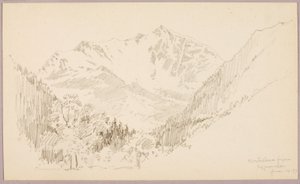 Monte Rosa fra Ceppomorelli af George Elbert Burr