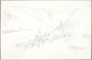 Goar fra slottet Rheinfels af George Elbert Burr