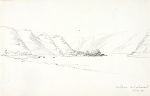 Rhinen ved Bacharach af George Elbert Burr
